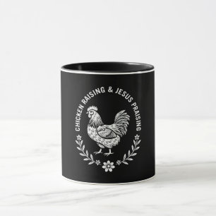 Taza Crianza de pollo y alabanzas a Jesús