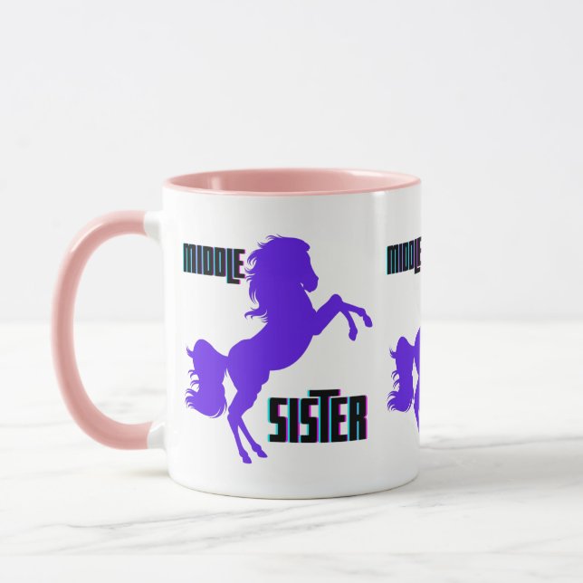 Taza Crianza de Poni Violeta de la Hermana del Medio (Izquierda)