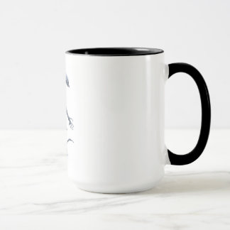 Taza Criatura extranjera con el cráneo