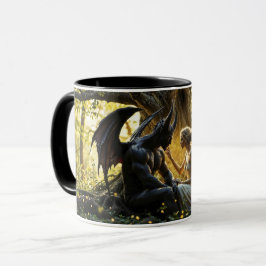 Taza Criaturas celestes fantasía de demonios de ángel