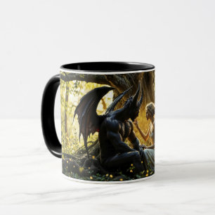 Taza Criaturas celestes fantasía de demonios de ángel