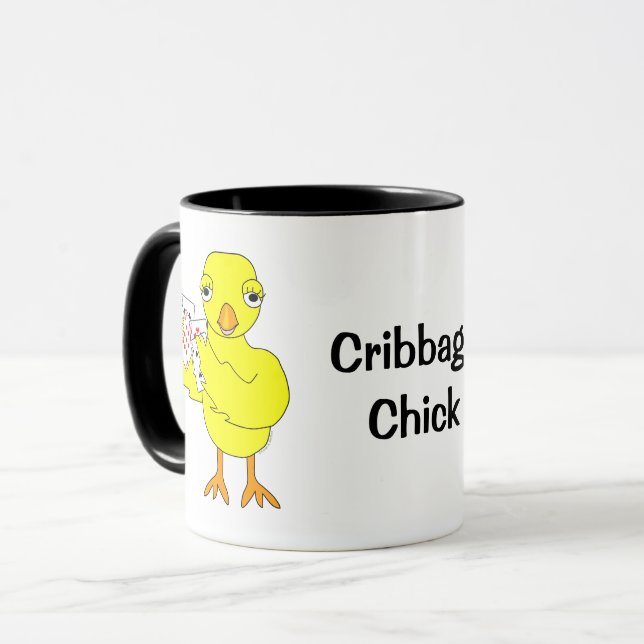 Taza Cribbage Chick (Anverso izquierdo)