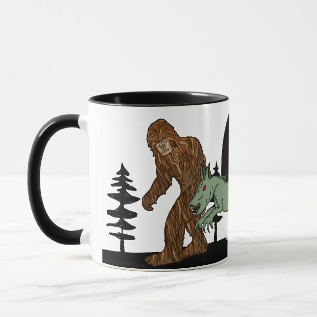 Taza Criptid, OVNI, Pie Grande, Chupacabra, Alien Mothm (Izquierda)