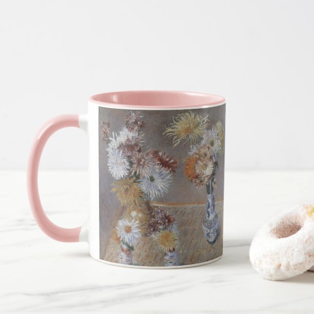 Taza Crisantemos de Gustave Caillebotte (Con donut)