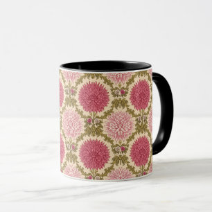 Taza  Crisantemos Florales Art Nouveau de William Morri