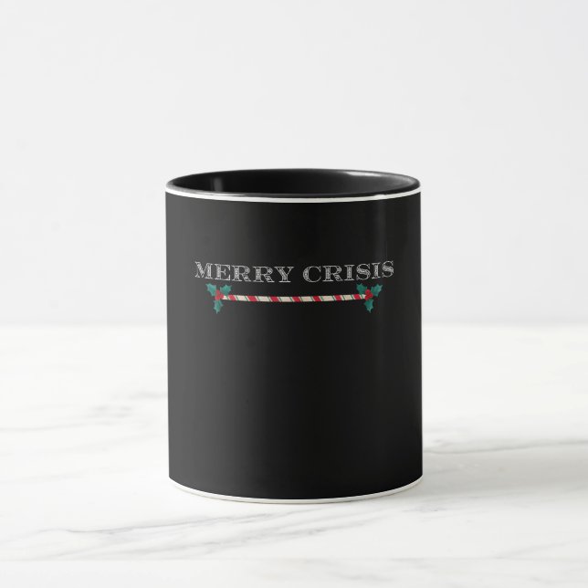 Taza Crisis de los cerezos, navidades, humorístico (Centro)