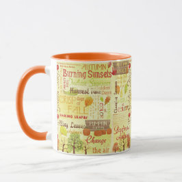 Taza Crisp Days of Fall Otoño Tema