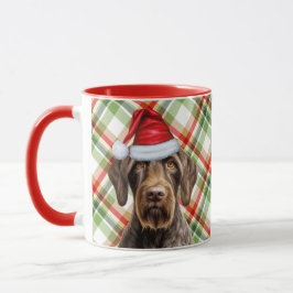Taza Cristal roja de la festividad del pintor Wirehair 