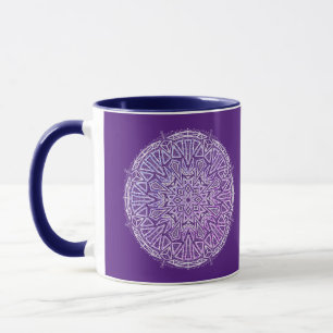 Taza Cristalino Mandala Café Mug