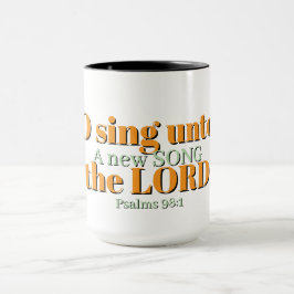 Taza cristiana canta al SEÑOR