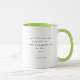 Taza cristiana ciervo Salmo 42:1 – Como el ciervo 