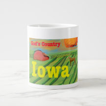Taza cristiana de la taza de café de Iowa de la