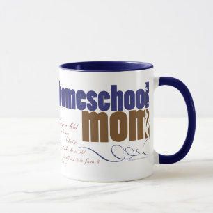 Taza cristiana del homeschool - mamá de Homeschoo