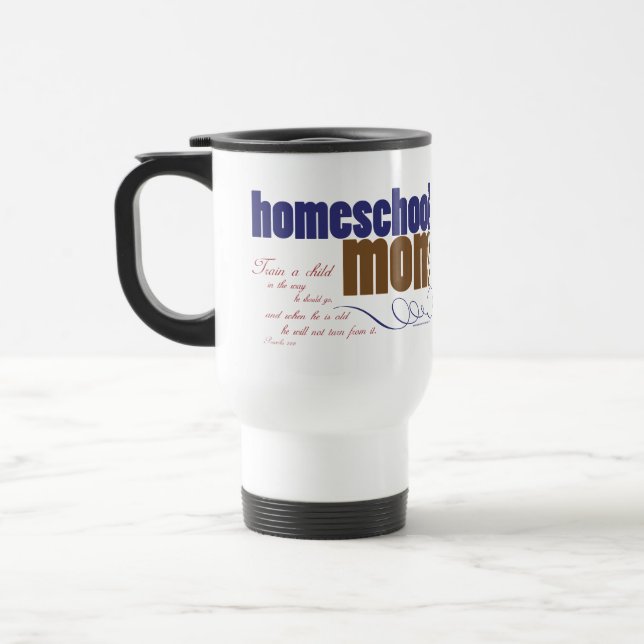 Taza cristiana del viaje del homeschool - mamá de (Izquierda)