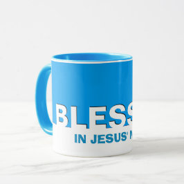 Taza Cristiano BENDIDO Azul