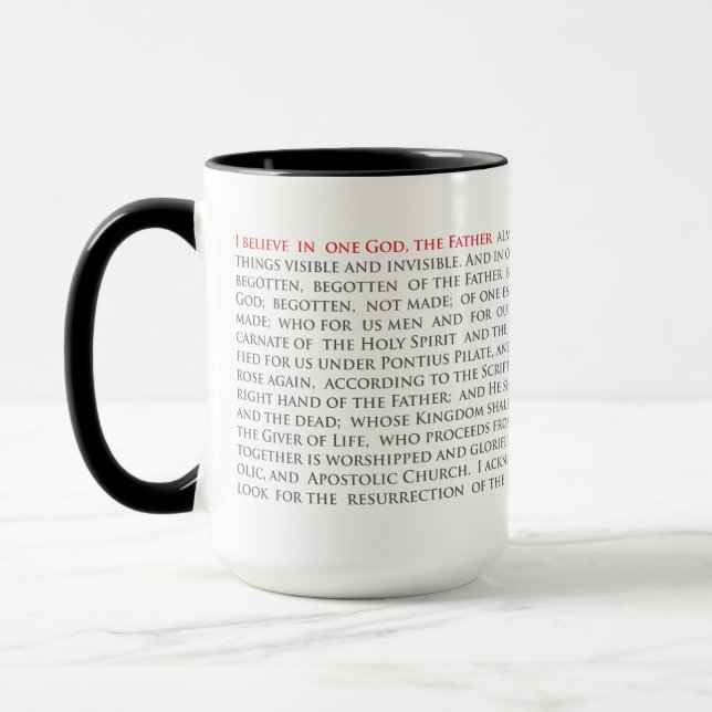 Taza Cristiano ortodoxo Nicene Creed Combo 15oz Mug (Izquierda)