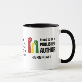 Taza Cristiano personalizado ORGULLOSO AUTOR PUBLICADO 
