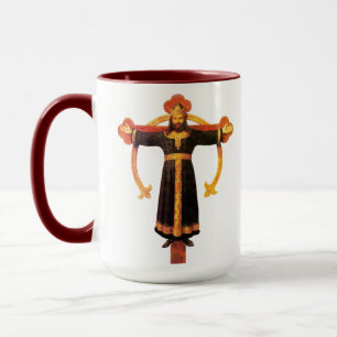 Taza Cristo, el ícono ortodoxo católico