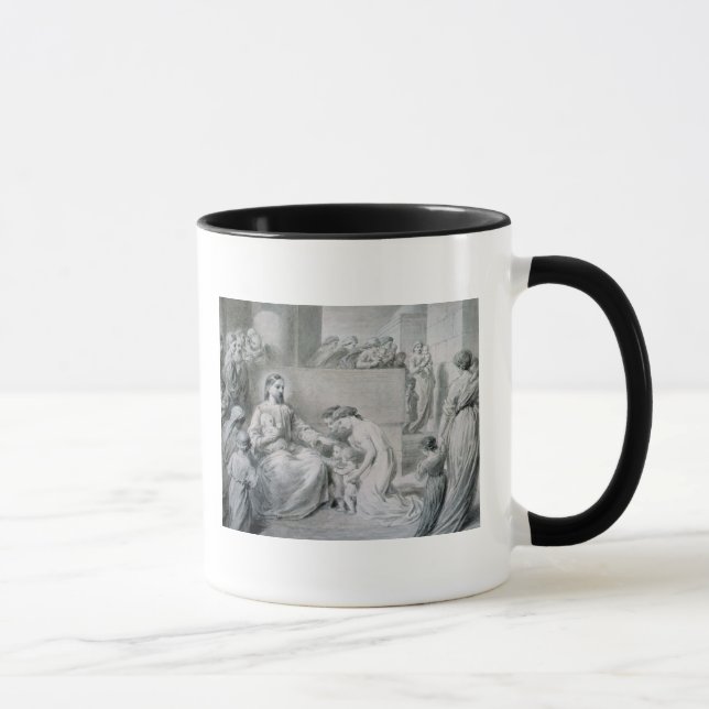 Taza Cristo que bendice a pequeños niños (Derecha)