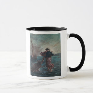 Taza Cristo que camina en el agua