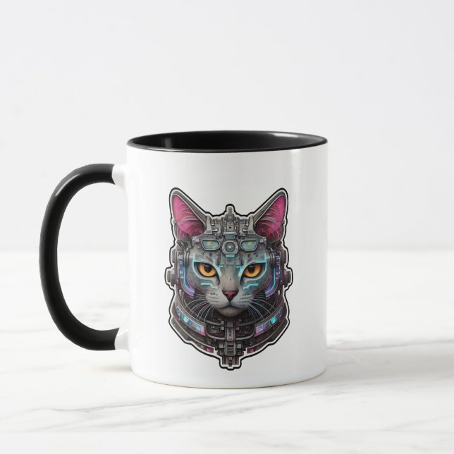 Taza Cristóbal curioso en un cibercasco (Izquierda)