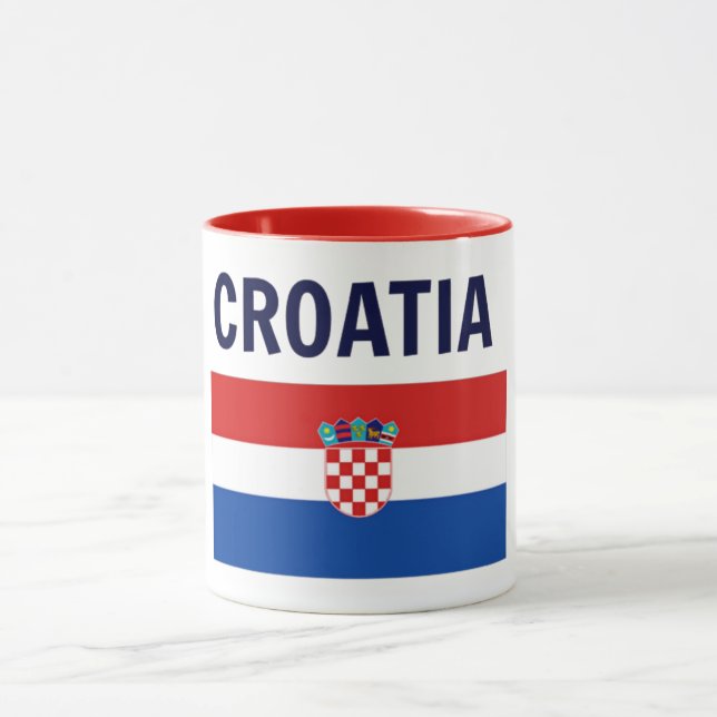 Taza Croacia - Bandera de Croacia (Centro)