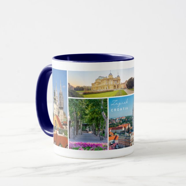 Taza Croacia | Hrvatska | Zagreb | Capital de Croacia (Anverso izquierdo)