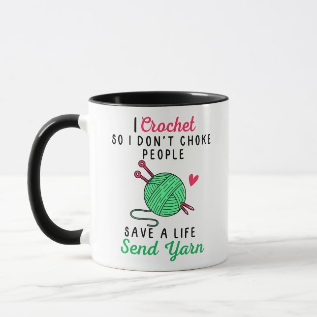 Taza Crochet para que no me ahogue Knitting Yarn (Izquierda)