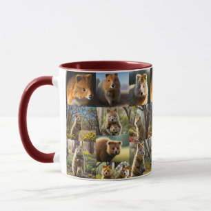 Taza "Crónicas de Quokka: Un emotivo collage de fotos"