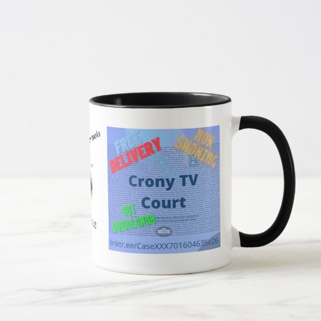 Taza Crony TV Court Funda XXX-701604635e26 Mug (Derecha)