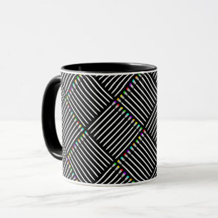 Taza Crosshatch de pincel