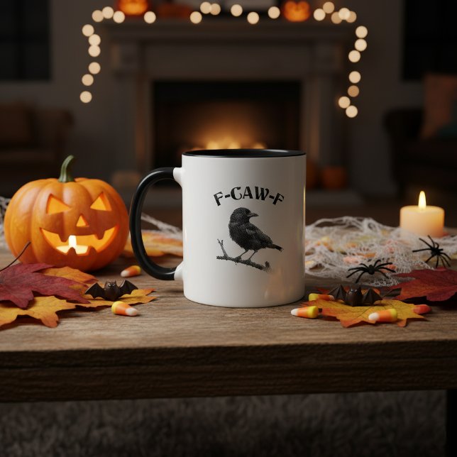 Taza Crow F-CAW-F Halloween (Subido por el creador)