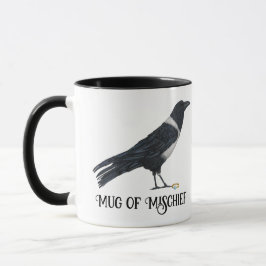 Taza Crow y Ring Mug malicioso