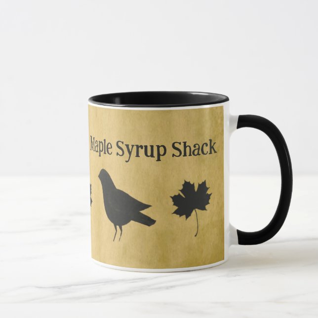 Taza Crows And Maple Deja La Mug Empresarial De Jarabe  (Derecha)