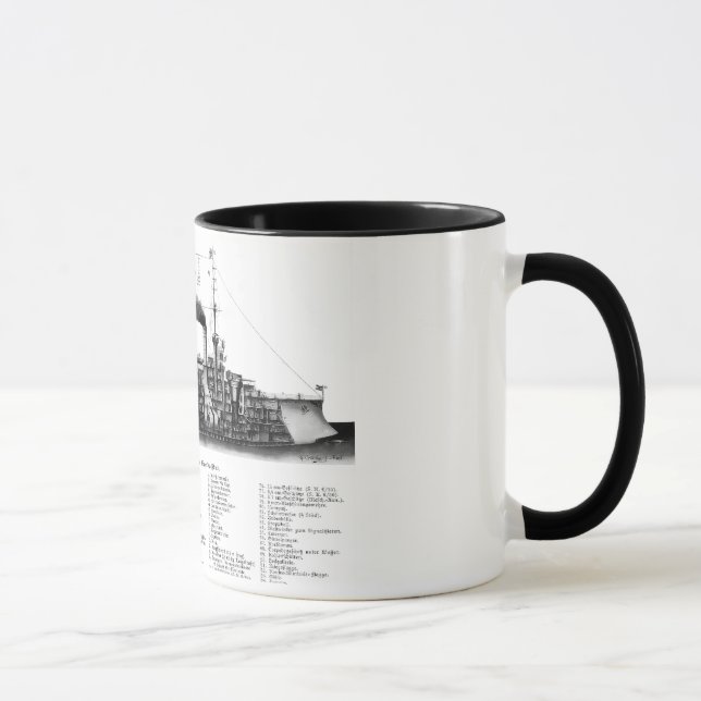Taza Crucero acorazado alemán (Derecha)