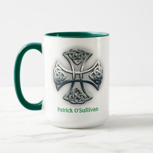 Taza Cruz céltica personalizada
