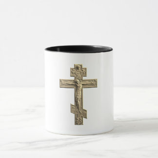 Taza Cruz ortodoxa rusa dorada
