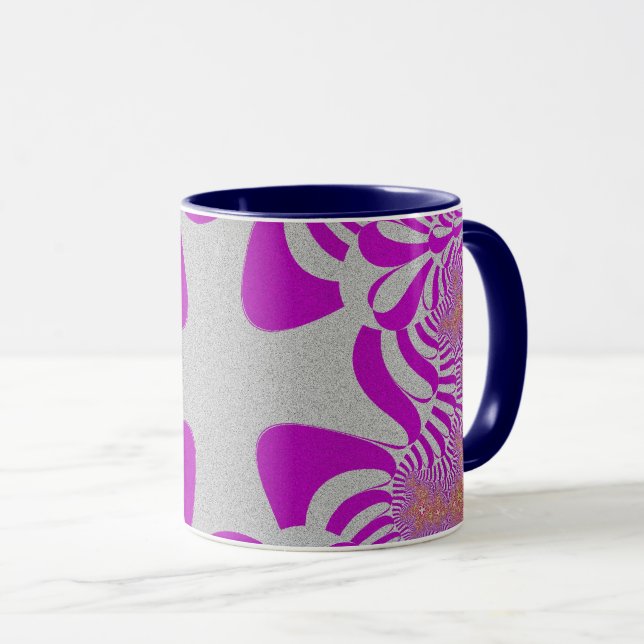 Taza Cruz rosa y plateada (Anverso derecho)