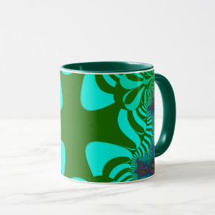 Taza Cruz Verde del Arcoiris