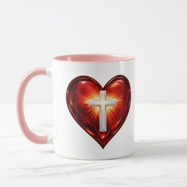 Taza Cruz y Corazón (Izquierda)