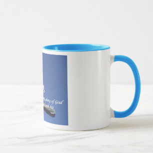 Taza Cruz y palomas