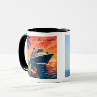 Taza Cruzada de mejores amigos divertidos personalizada