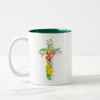 Taza cruzada - narciso y tulipán