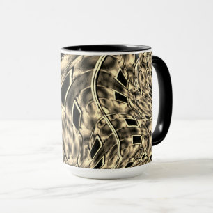Taza Cruzado con un fuerte tono beige, un espejo