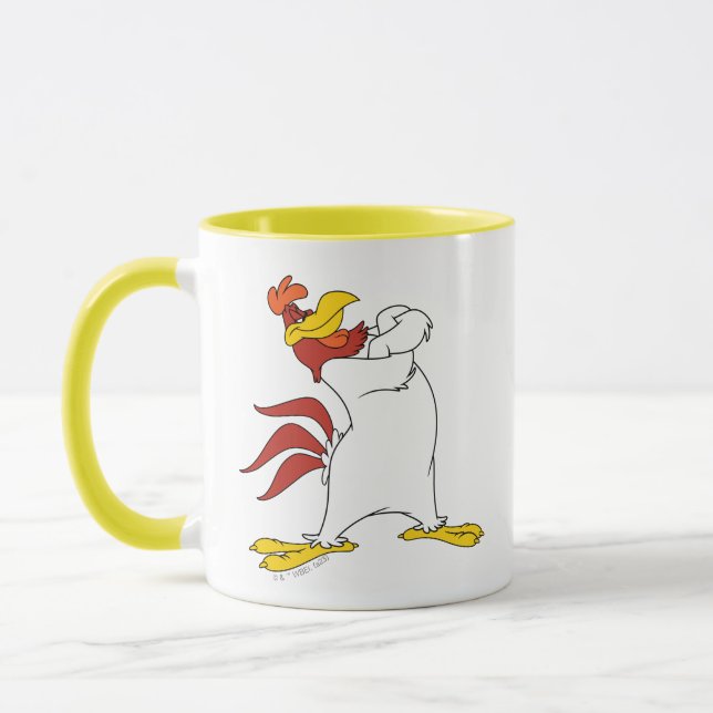 Taza Cruzan los brazos de Lehorn Foghorn (Izquierda)