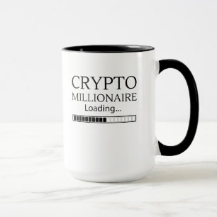 Taza Crypto Millionaire Cargando, espere