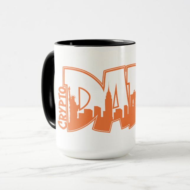 Taza CryptoDads NFT NYC Mug (Anverso izquierdo)