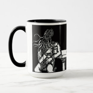 Taza Cthulhu (fondo negro)