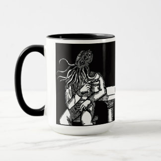 Taza Cthulhu (fondo negro)