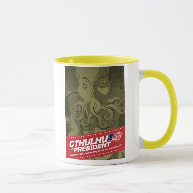 Taza Cthulhu para presidente Mug (Derecha)